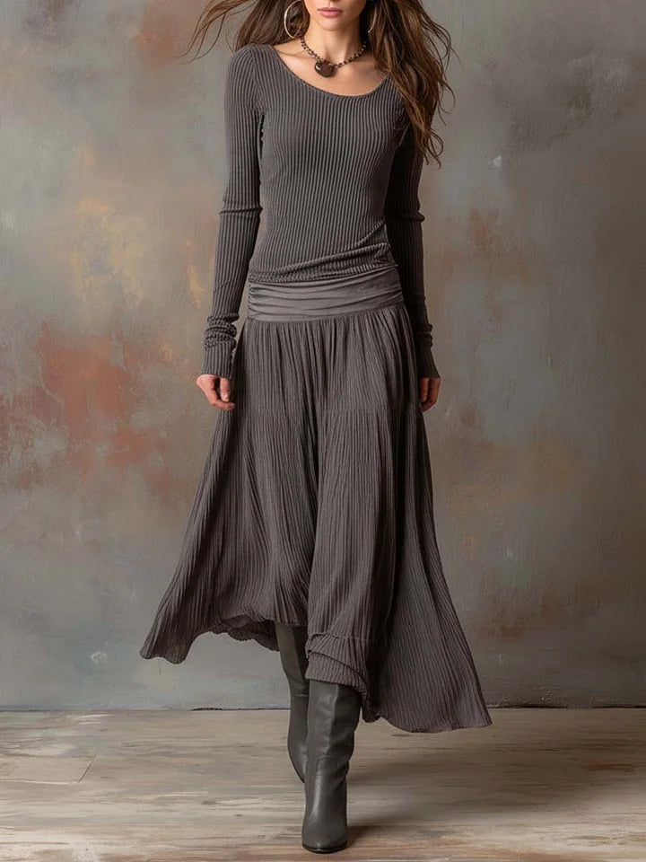 Michelle | Retro Ribbed Stretch Slim Fit Set