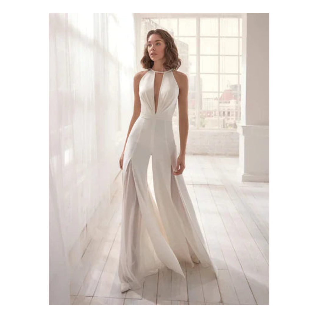 Kinslee | Jumpsuit V-Neck Wide Leg