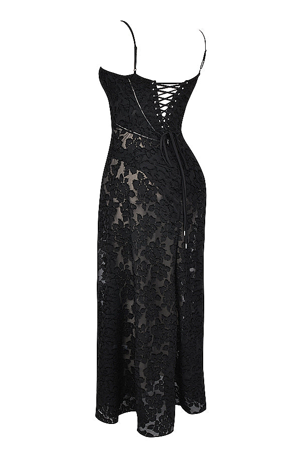 Dean | Maxi Dress Embroidered Elegant