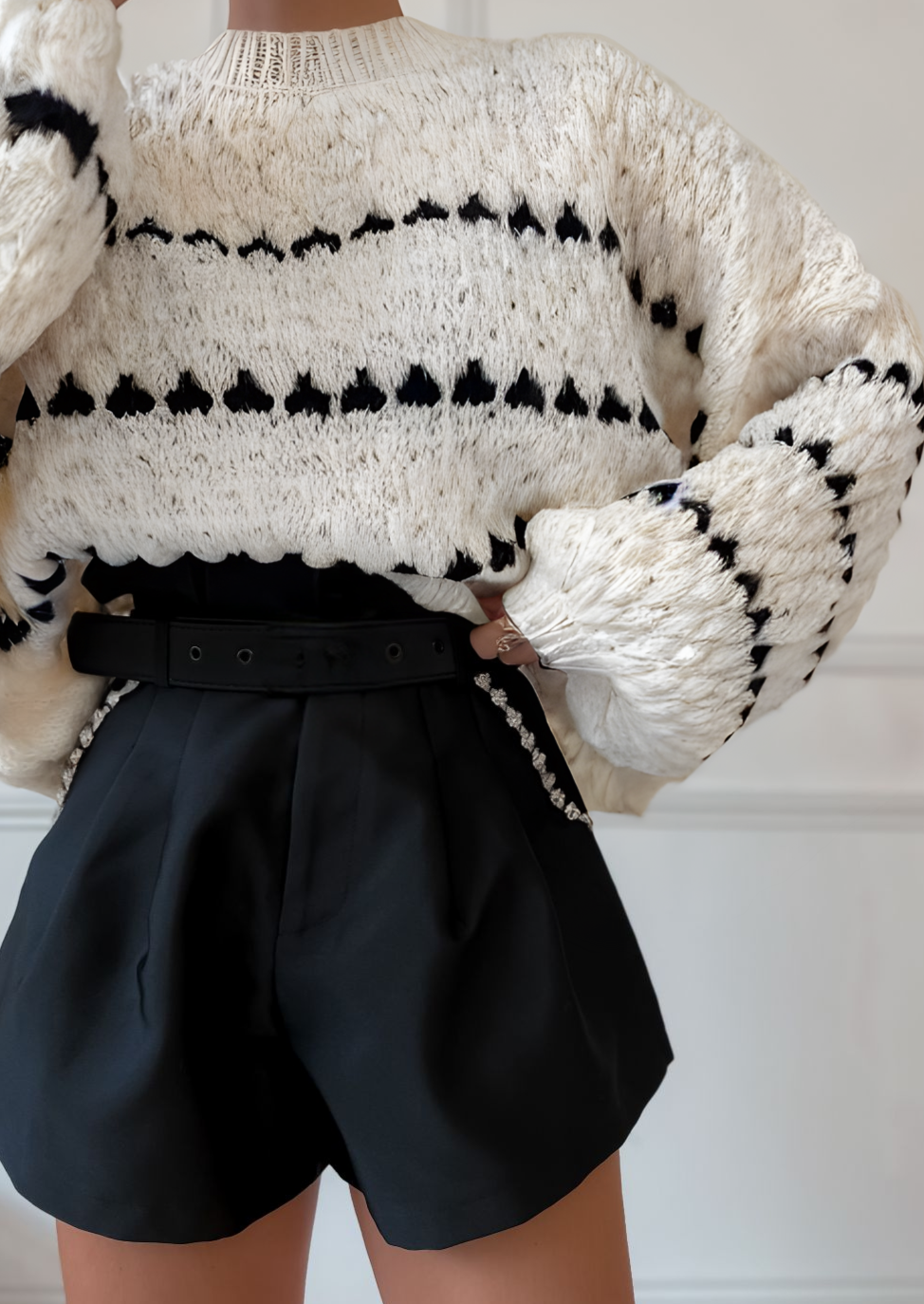 Mylie | Chunky Knitted Sweater Off White