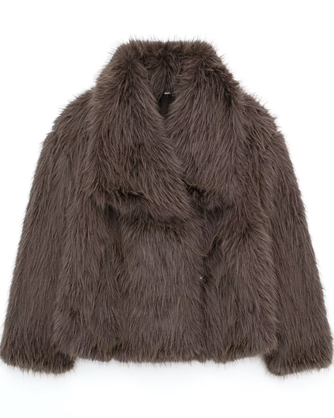 Yara | Faux Fur Coat with Wide Lapel Collar