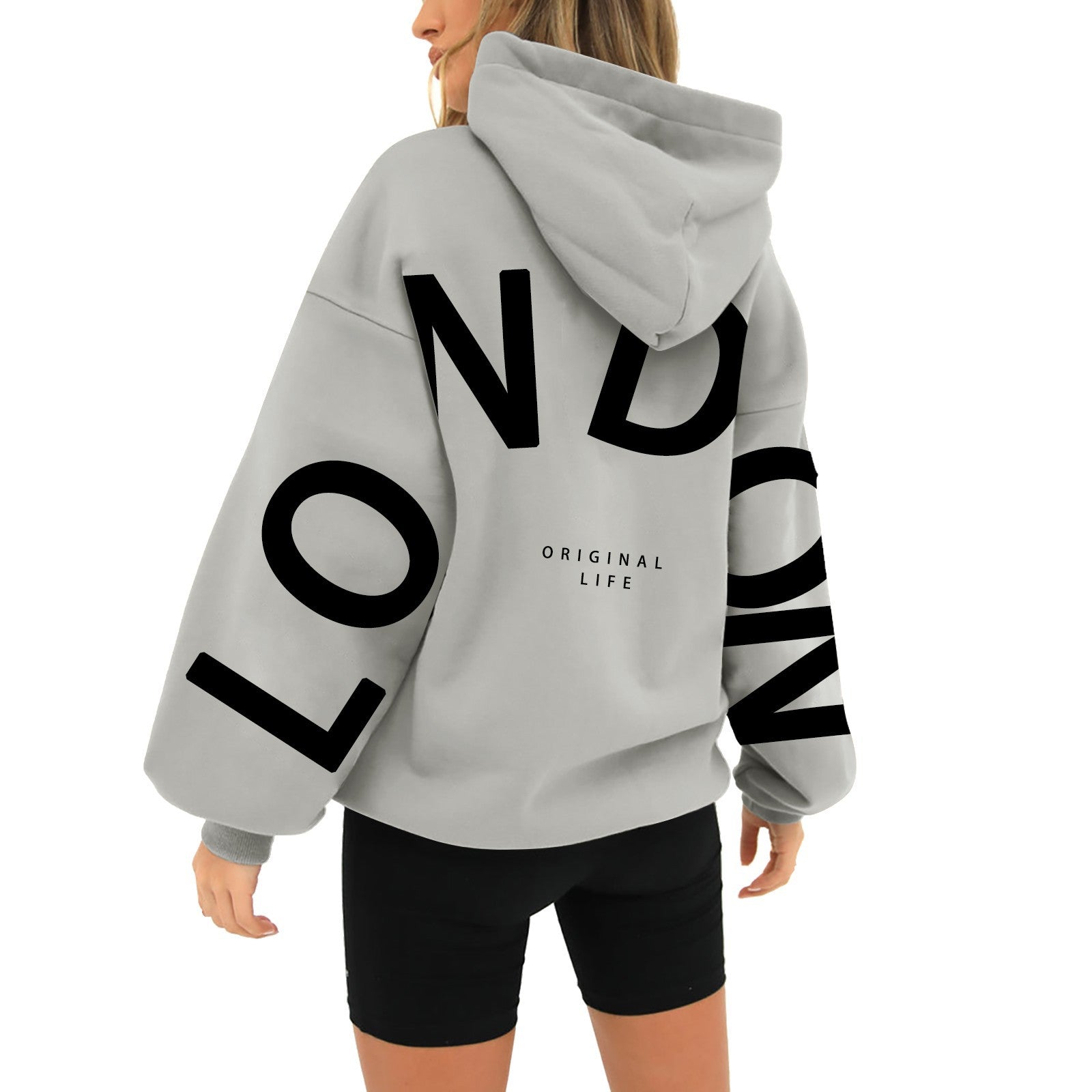 Talitha | Hoodie with 'LONDON' print