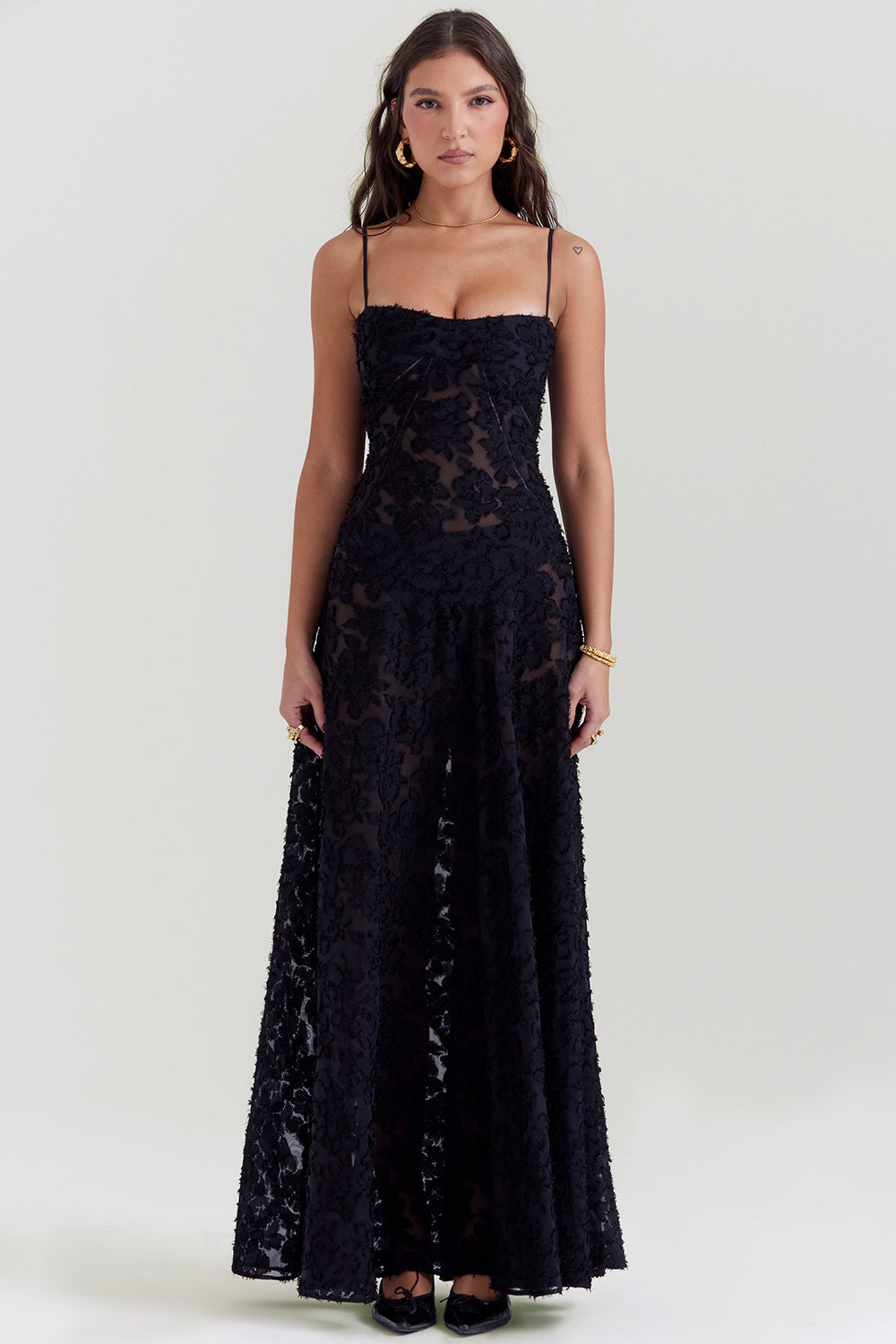 Dean | Maxi Dress Embroidered Elegant