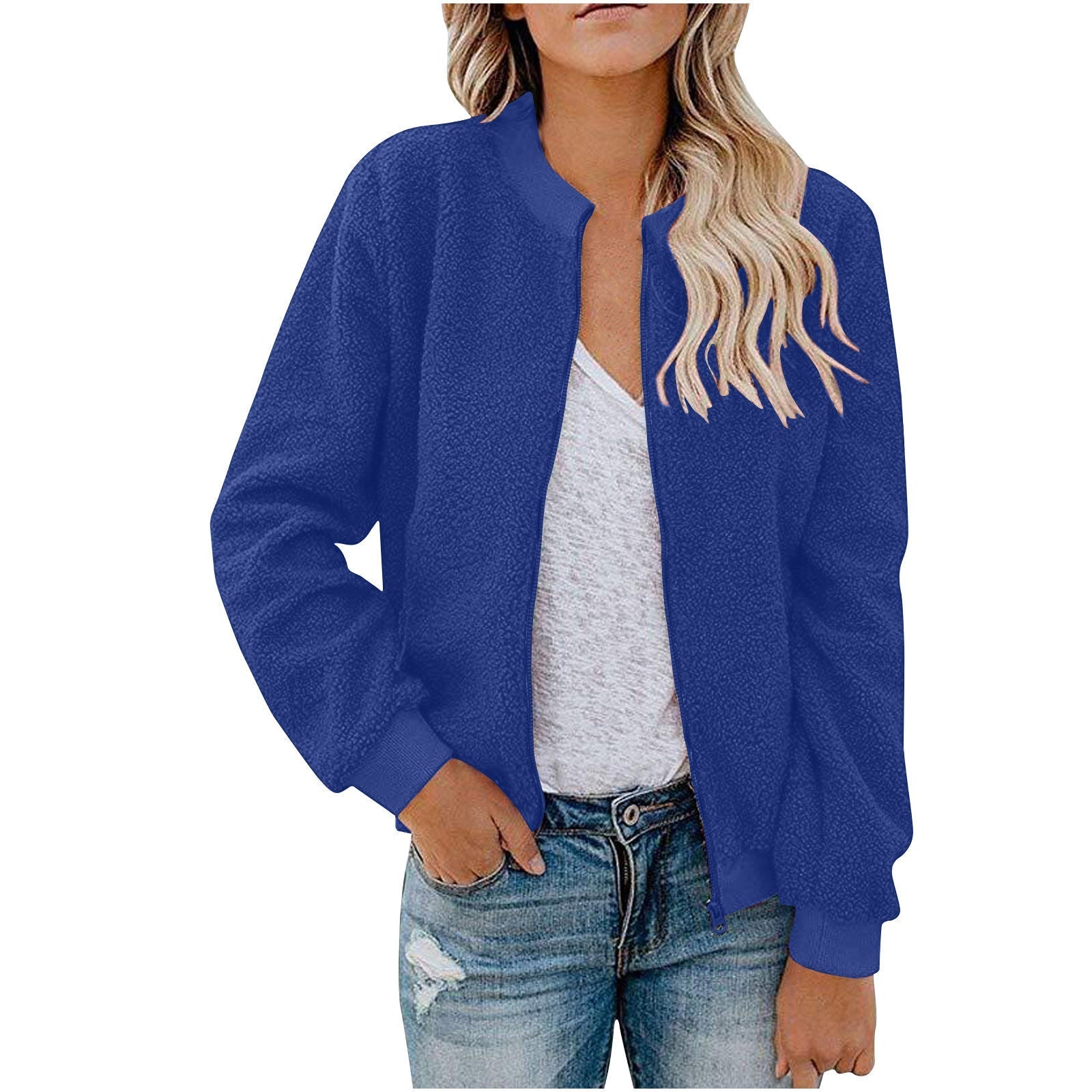 Francheska | Bomber Jacket Plush Fleece