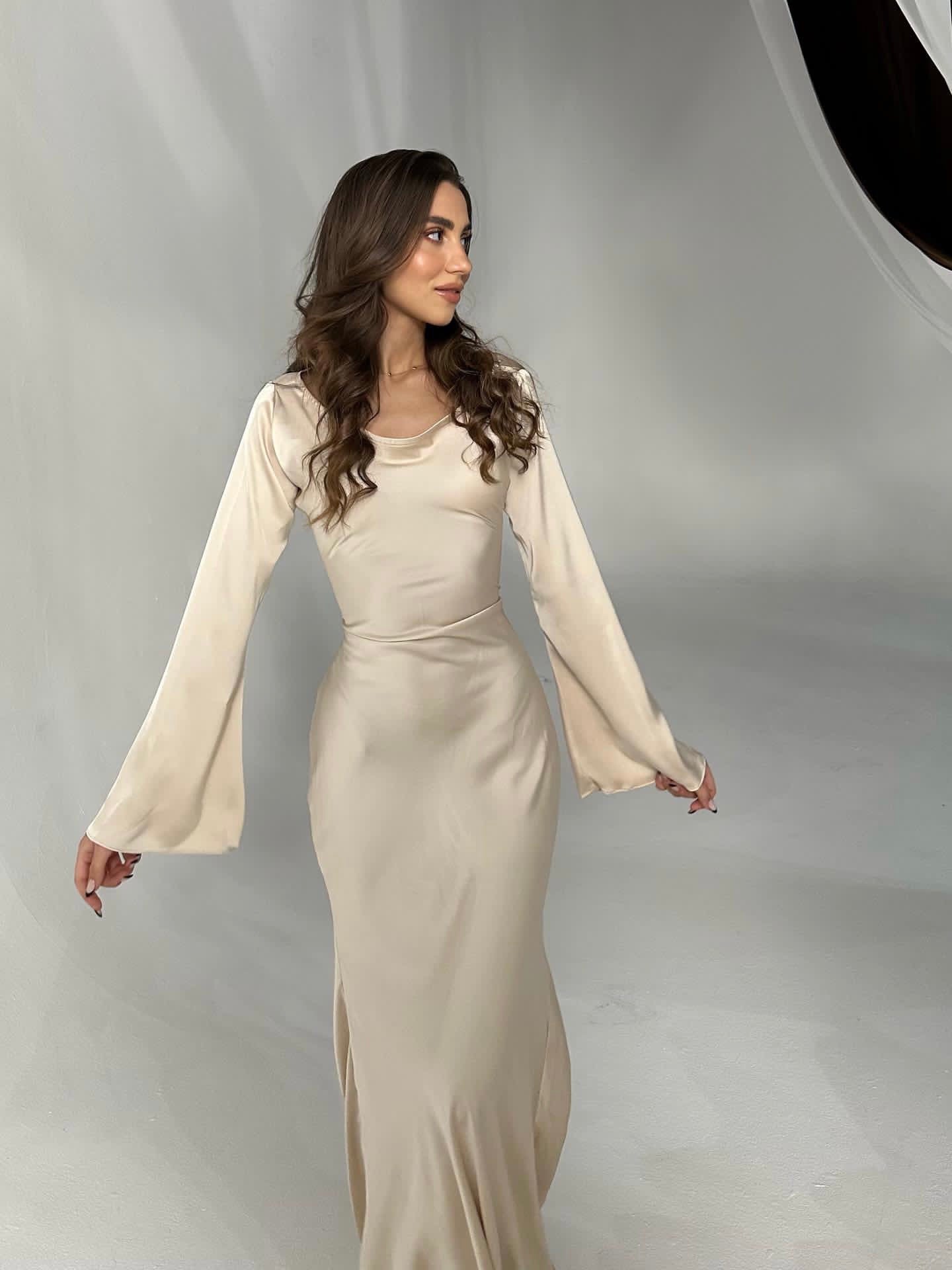 Emmie | Dress with Dramatic Bell Sleeves