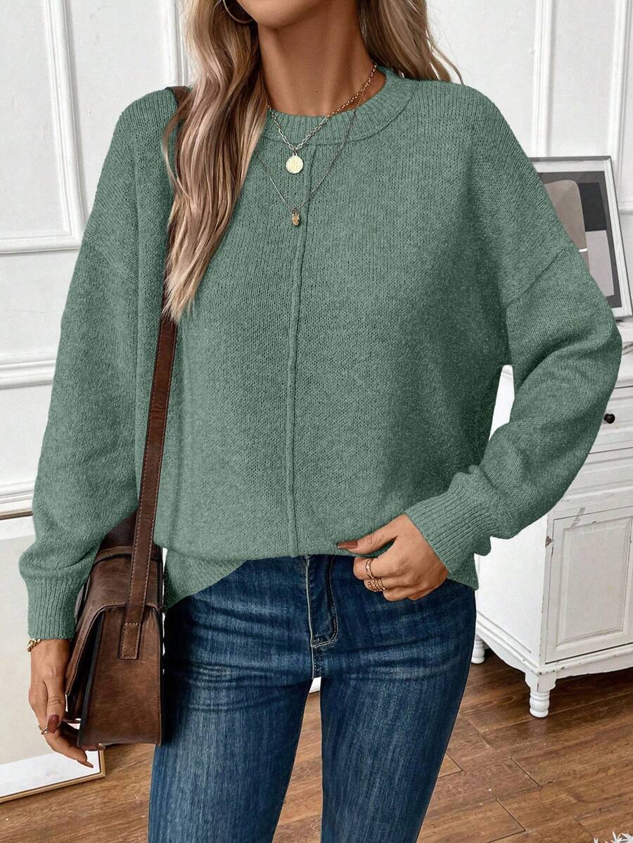 Gail | Women's Sweater with Seam Detail