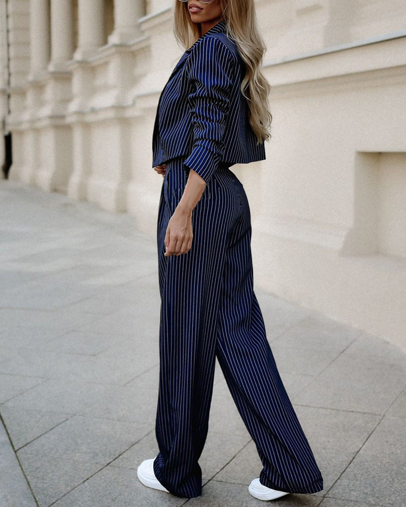 Joy | Women's Cropped Blazer and Wide Leg Suit