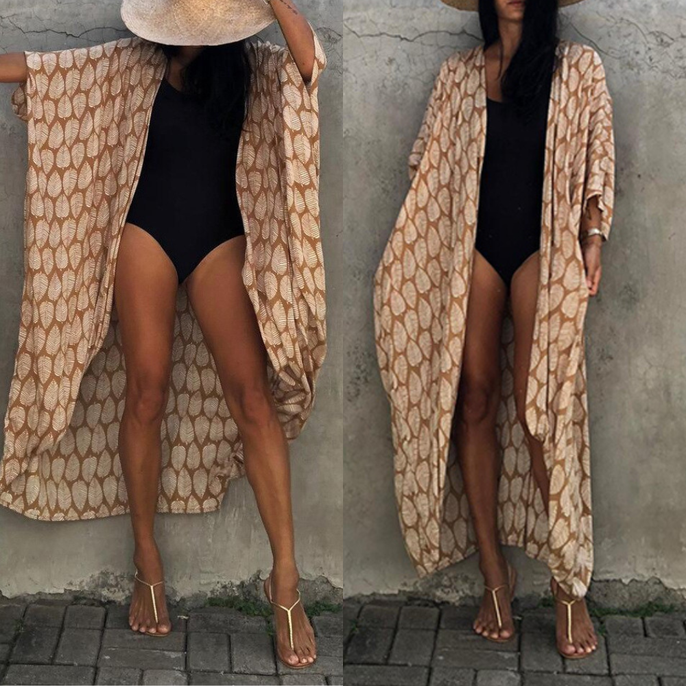 Sol | Kimono Beach Dress Tie-dye Print