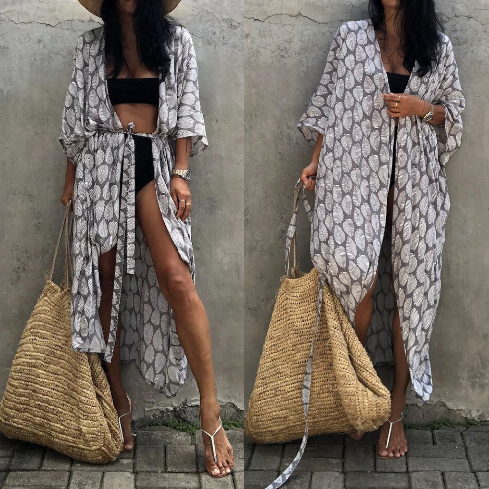 Sol | Kimono Beach Dress Tie-dye Print