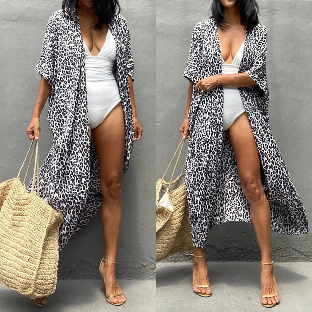 Sol | Kimono Beach Dress Tie-dye Print