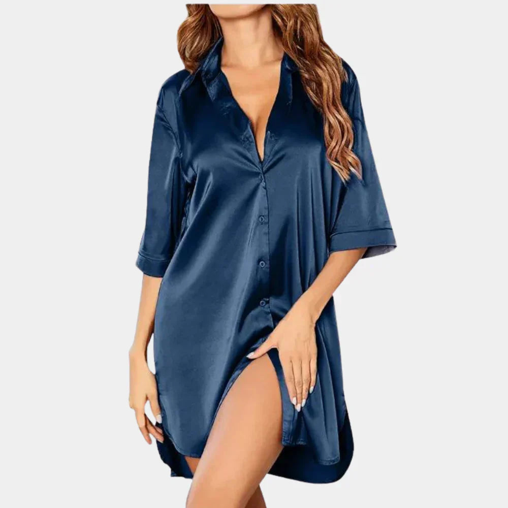 Noella | Women's Satin Nightgown: Ultimate Comfort and Stylish Elegance