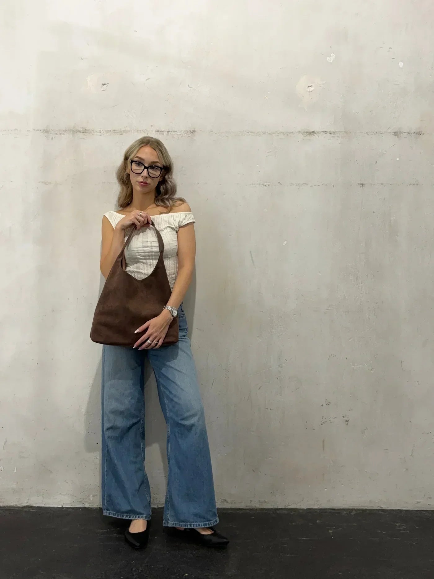 Joey | Hobo Bag Soft Suede Look