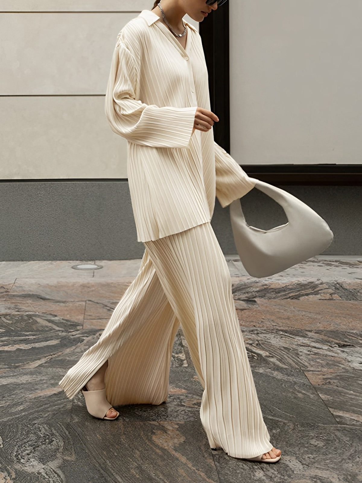 Nanette | Two-Piece Set Pleated