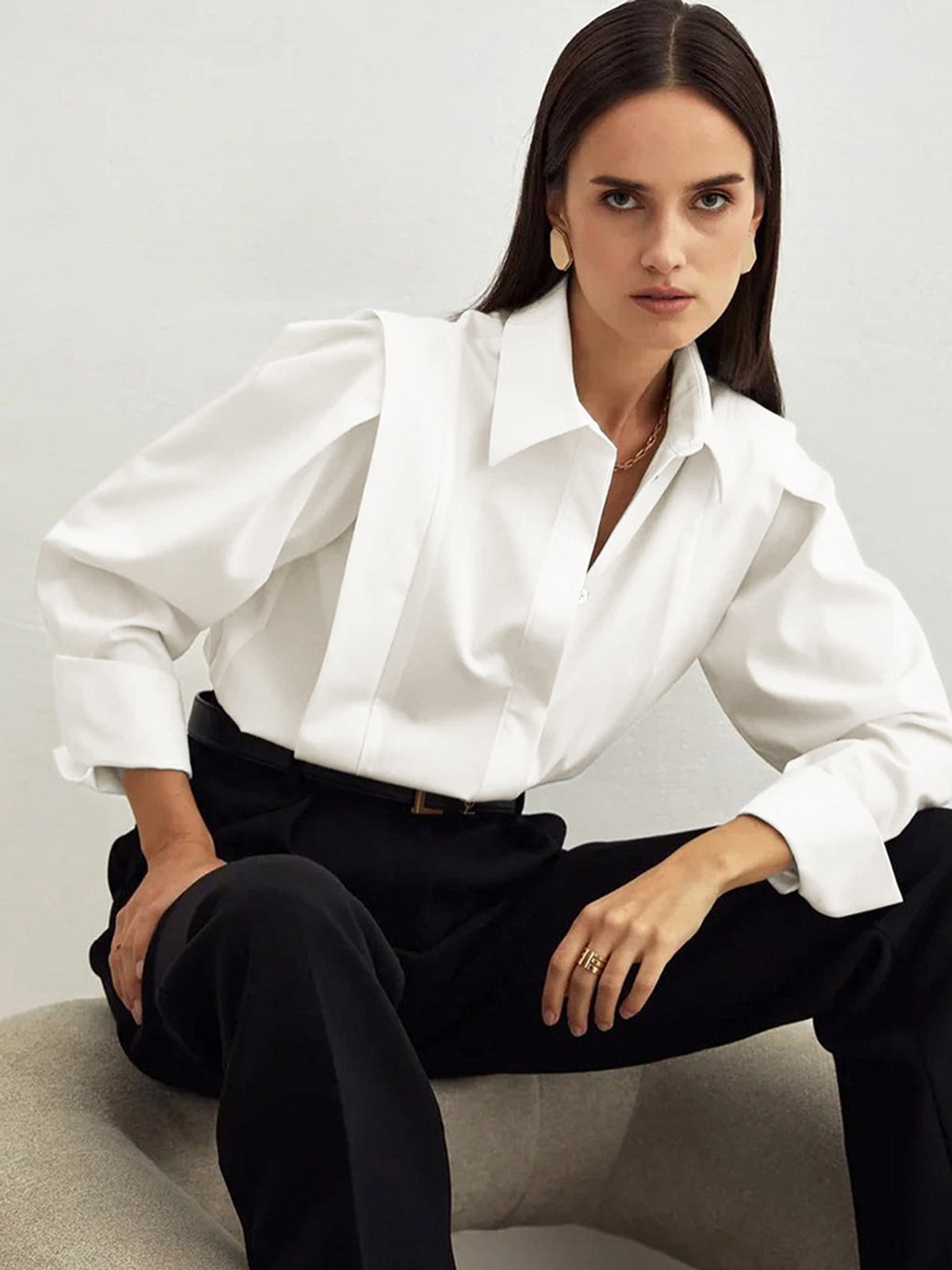 Aleena | Blouse with Pleated Details
