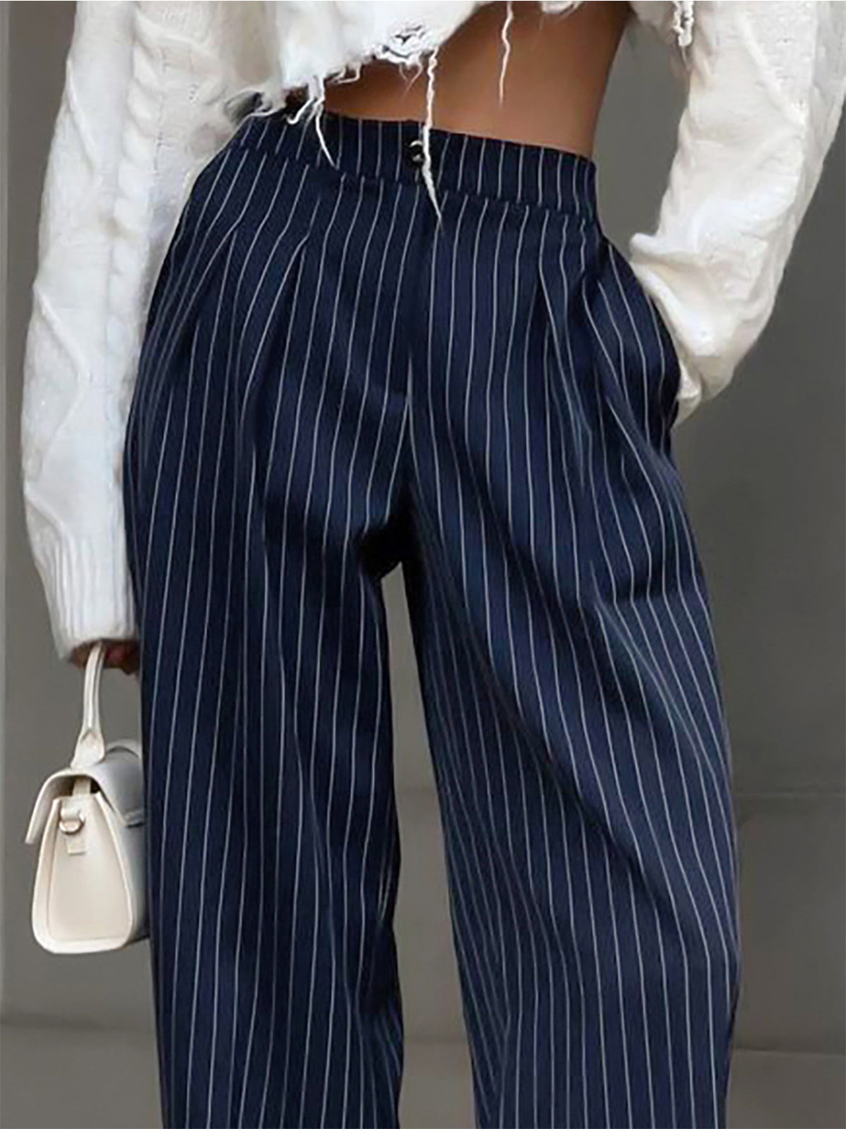 Mai | Wide Leg Striped Pants