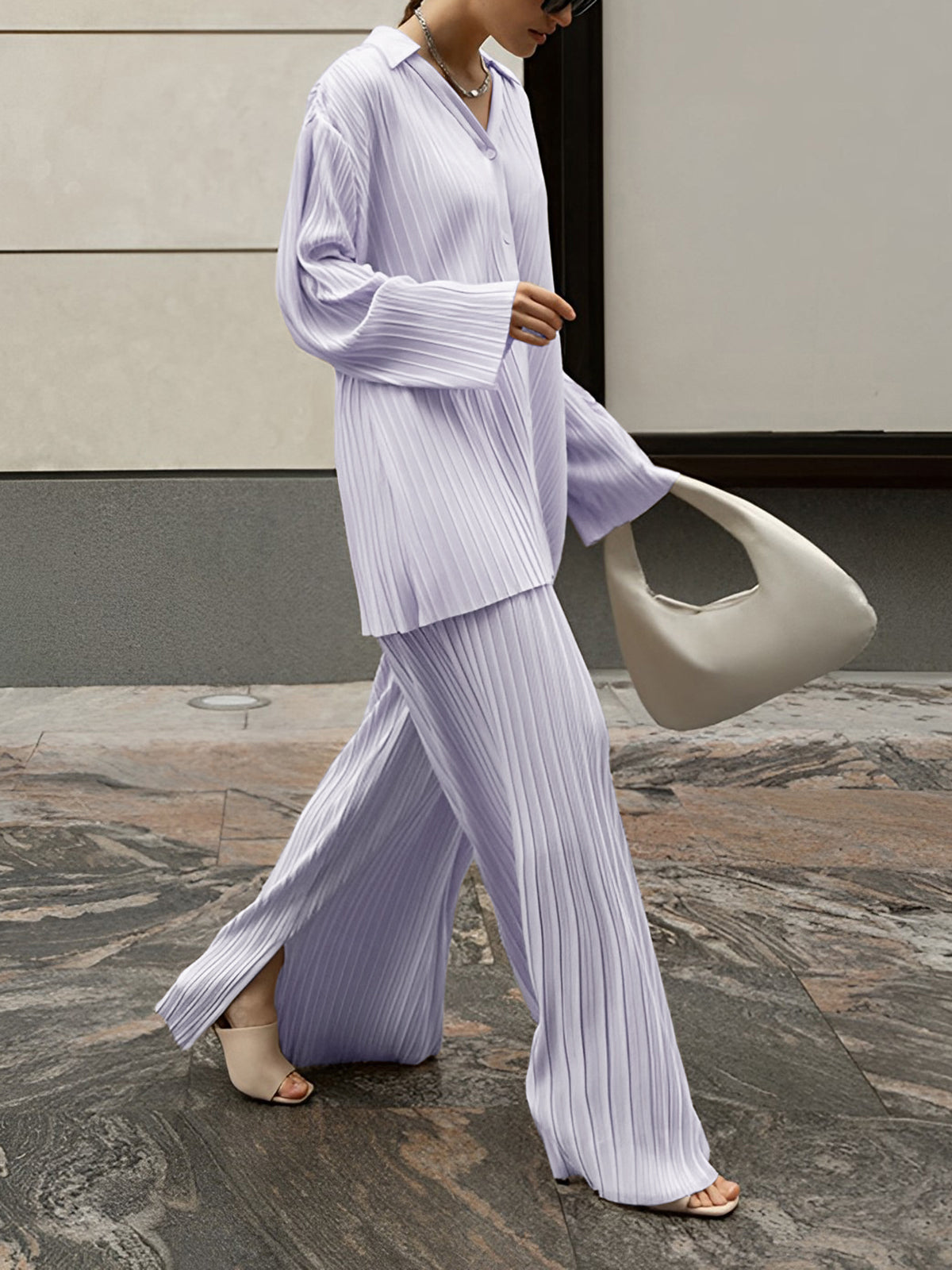 Nanette | Two-Piece Set Pleated