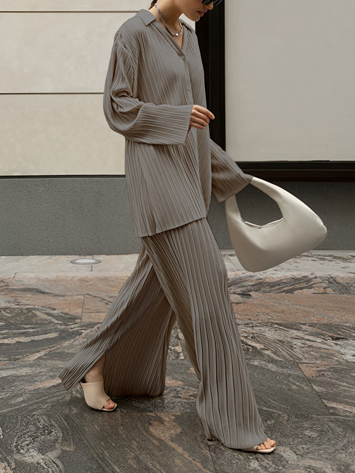 Nanette | Two-Piece Set Pleated
