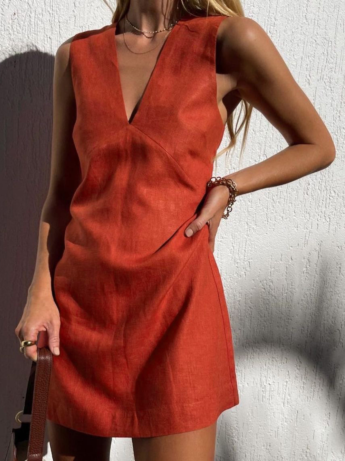 Keara | Deep V-Neck Dress