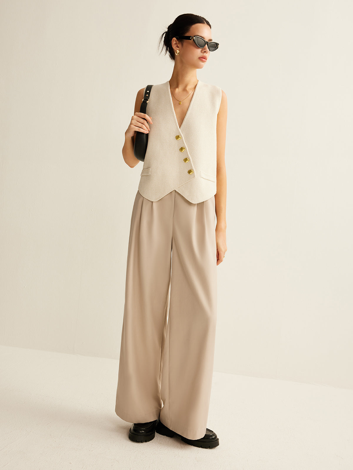 Shane | Vest with Gold Buttons