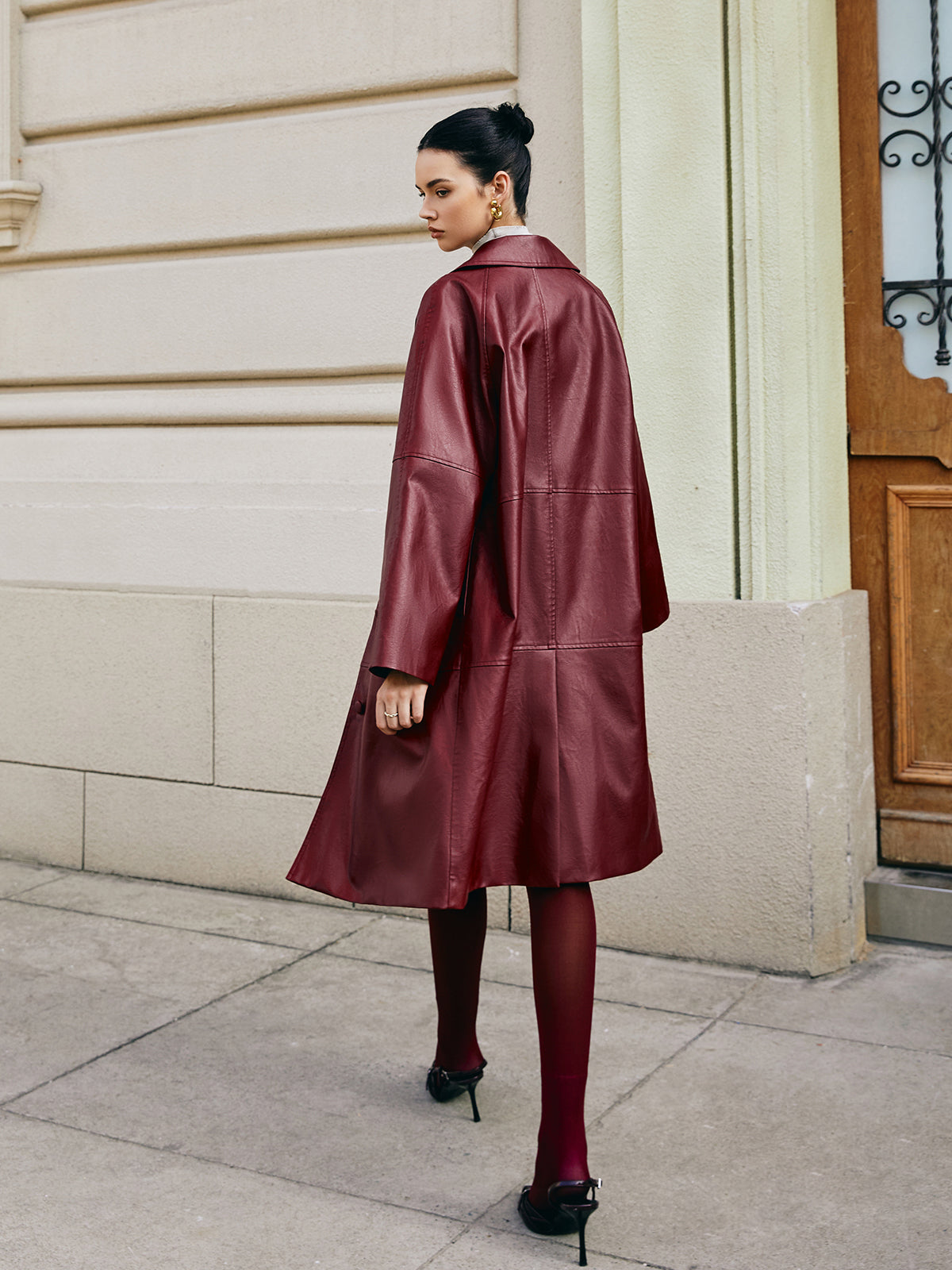 Hudson | Trench Coat Glossy faux leather