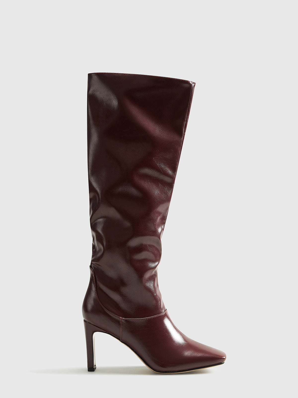 Faviola | Knee-High Boots with a Shiny Finish