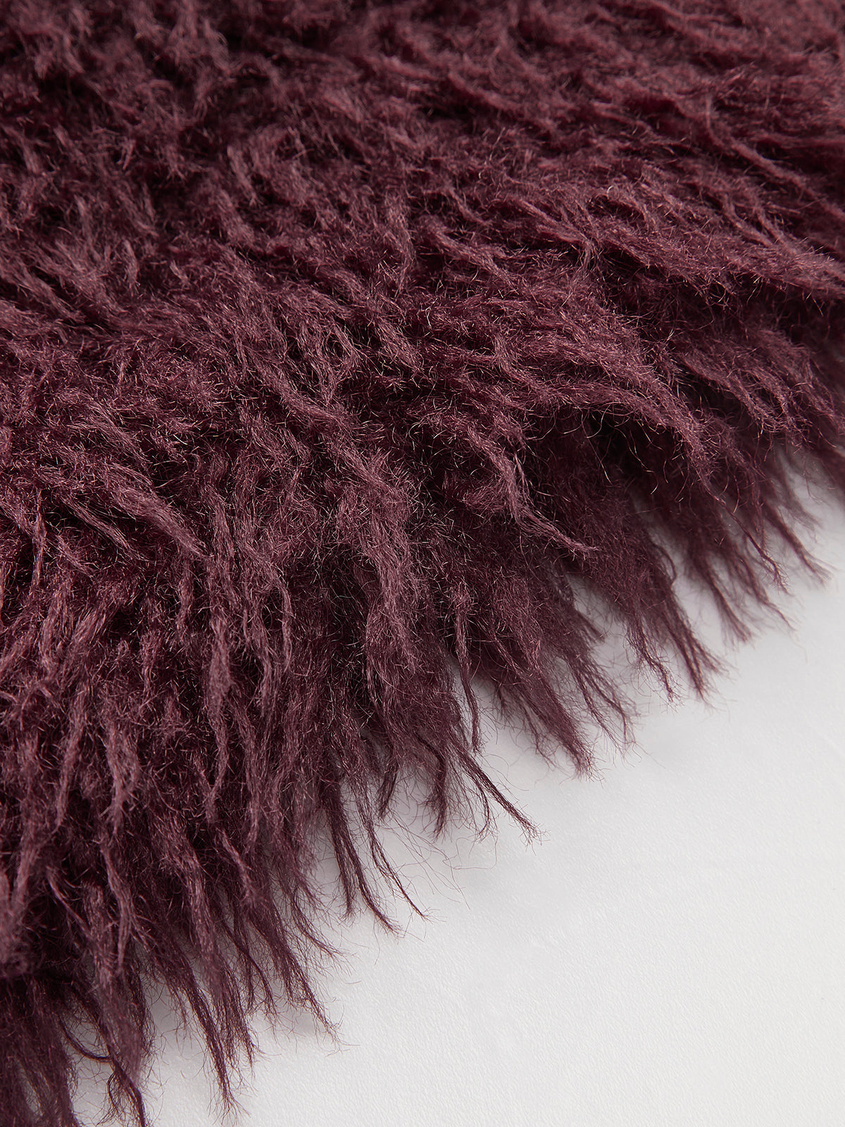 Tonisha | Coat Faux Fur Burgundy
