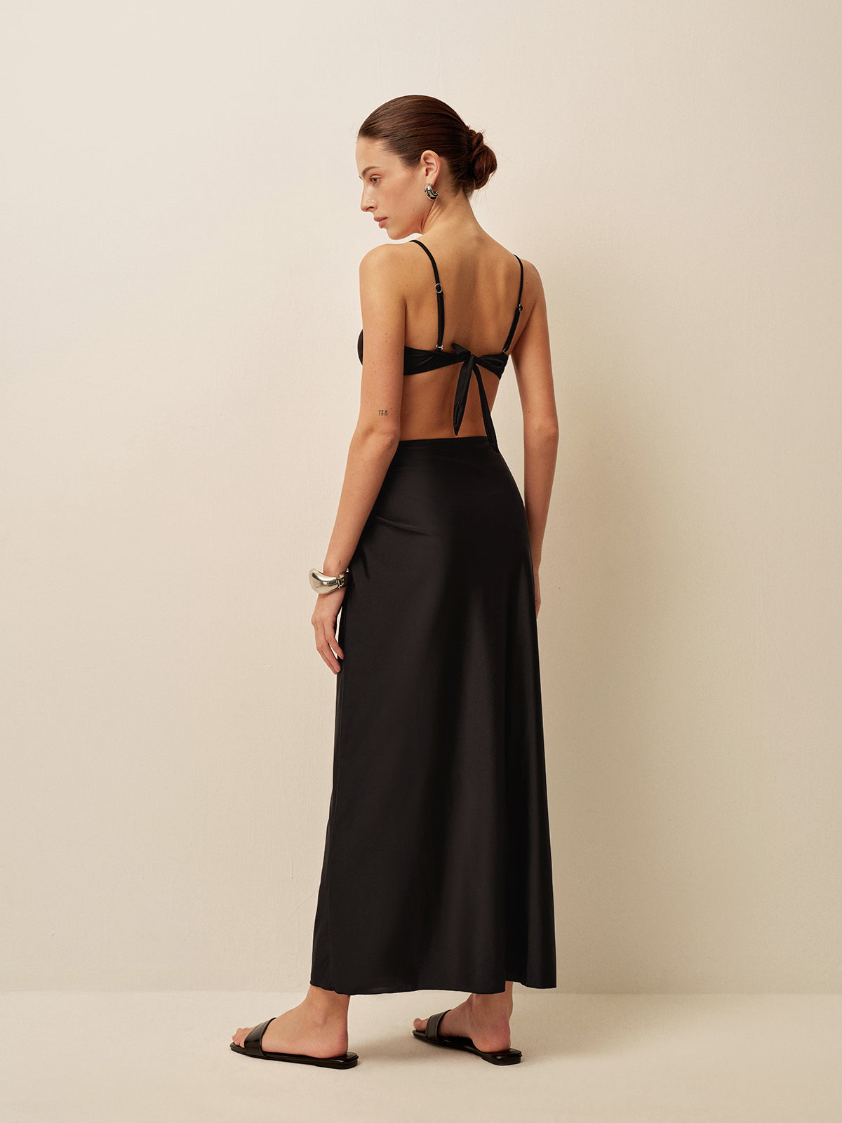 Bryana | Maxi Skirt Set with Gold Details