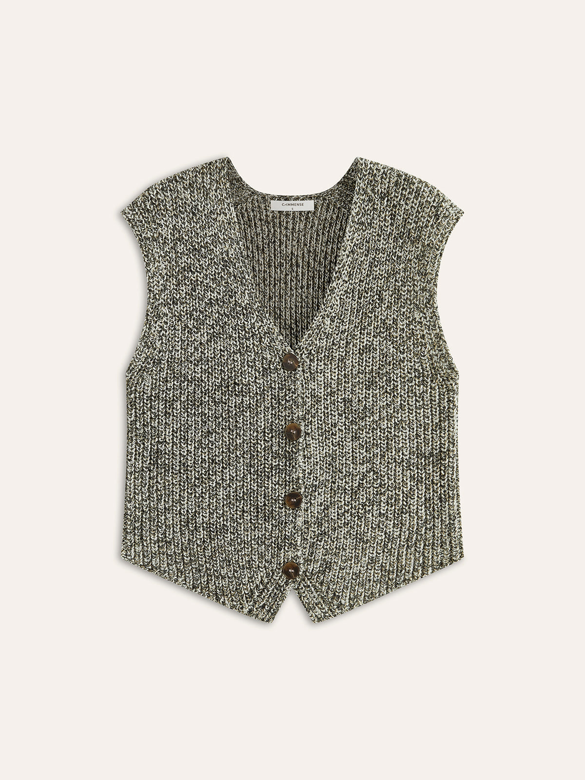 Muriel | Knitted Sleeveless Vest Gray