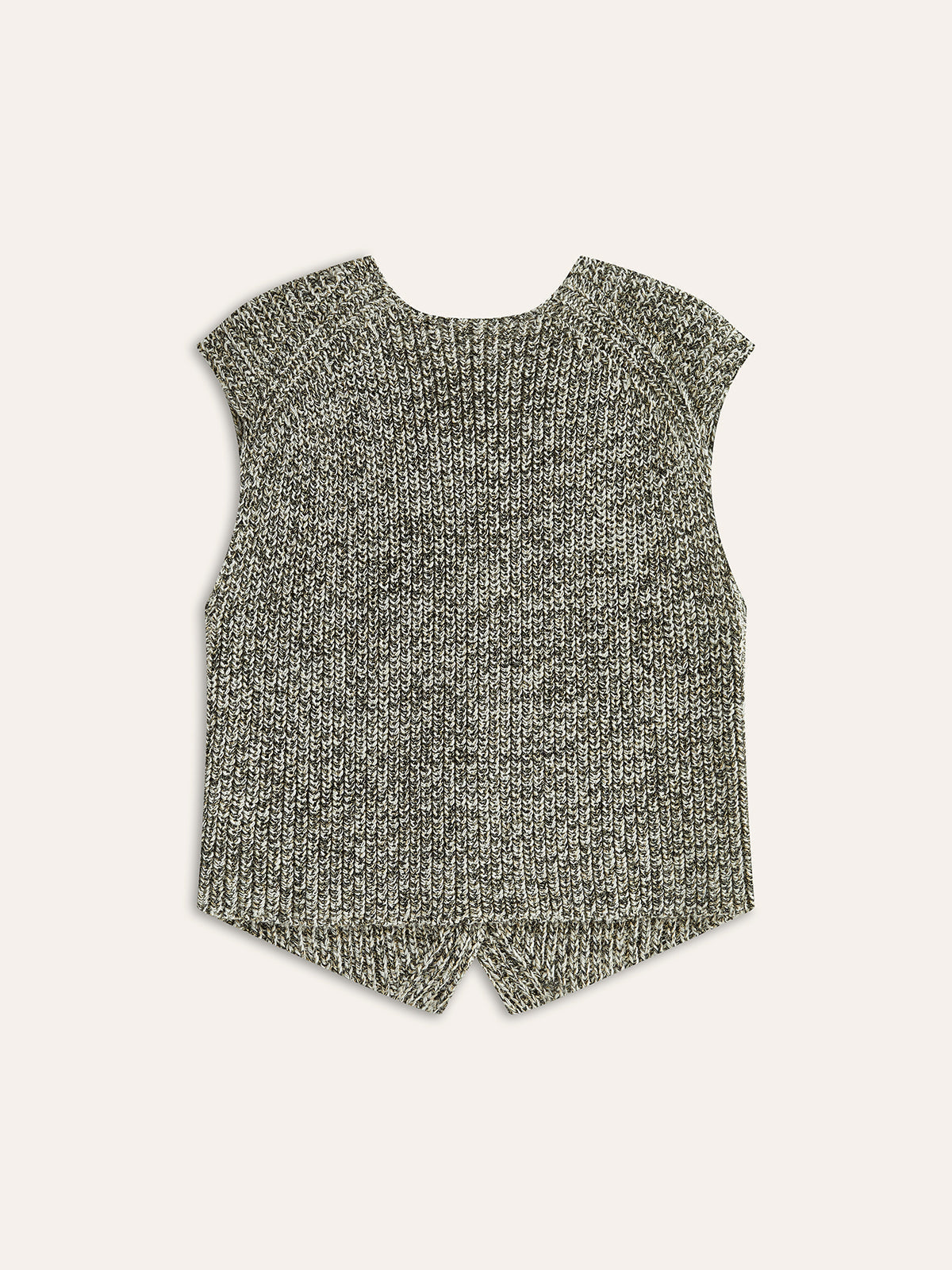 Muriel | Knitted Sleeveless Vest Gray