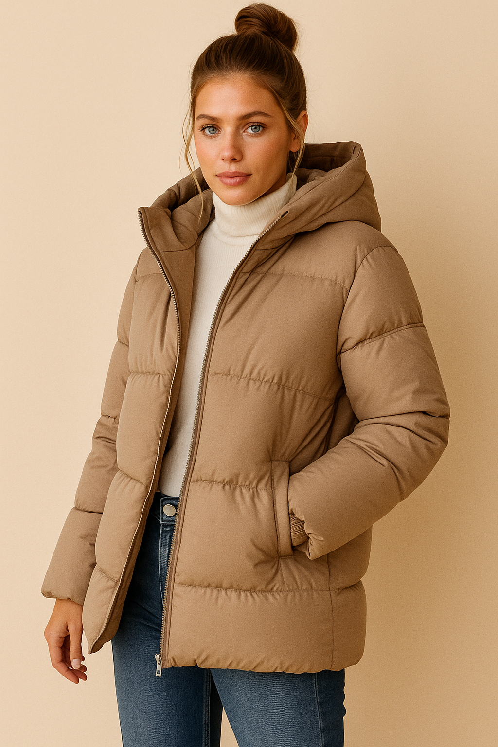 Avalyn | Padded Puffer Jacket with Hood