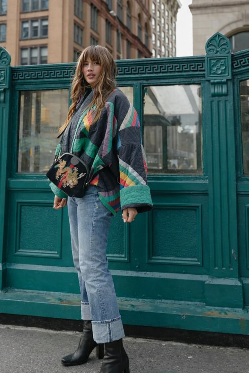 Anouk | Coat with colorful patchwork design