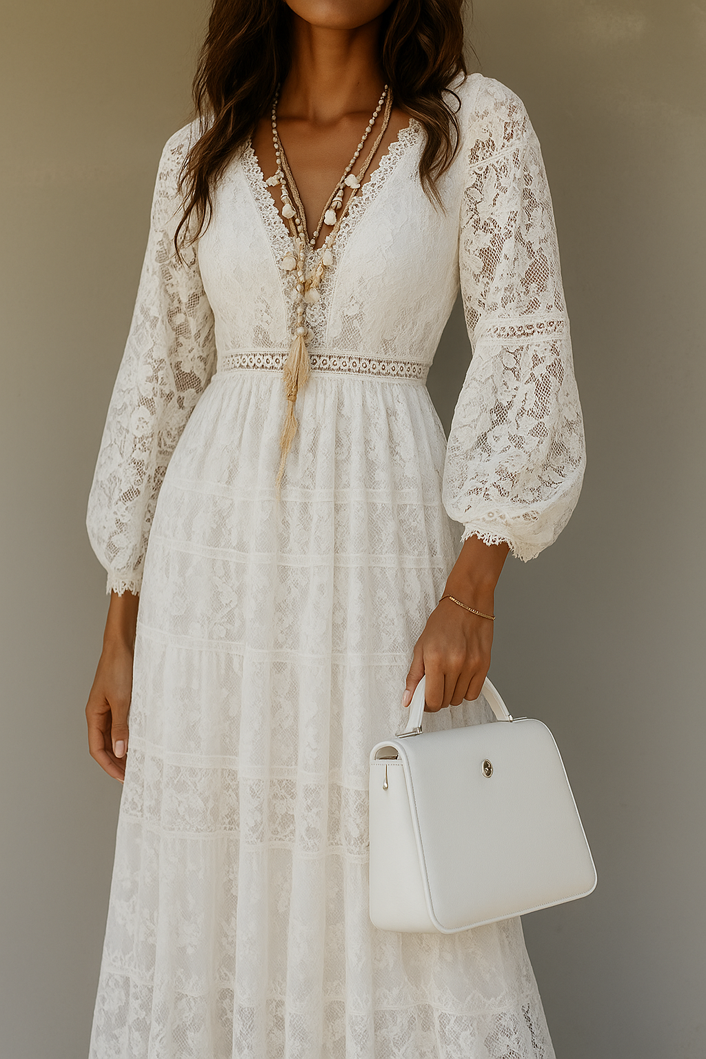 Melba | Maxi Dress with Lace Details