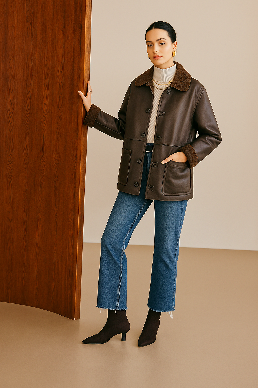 Melodi | Women's Jacket Double-Sided Faux Leather
