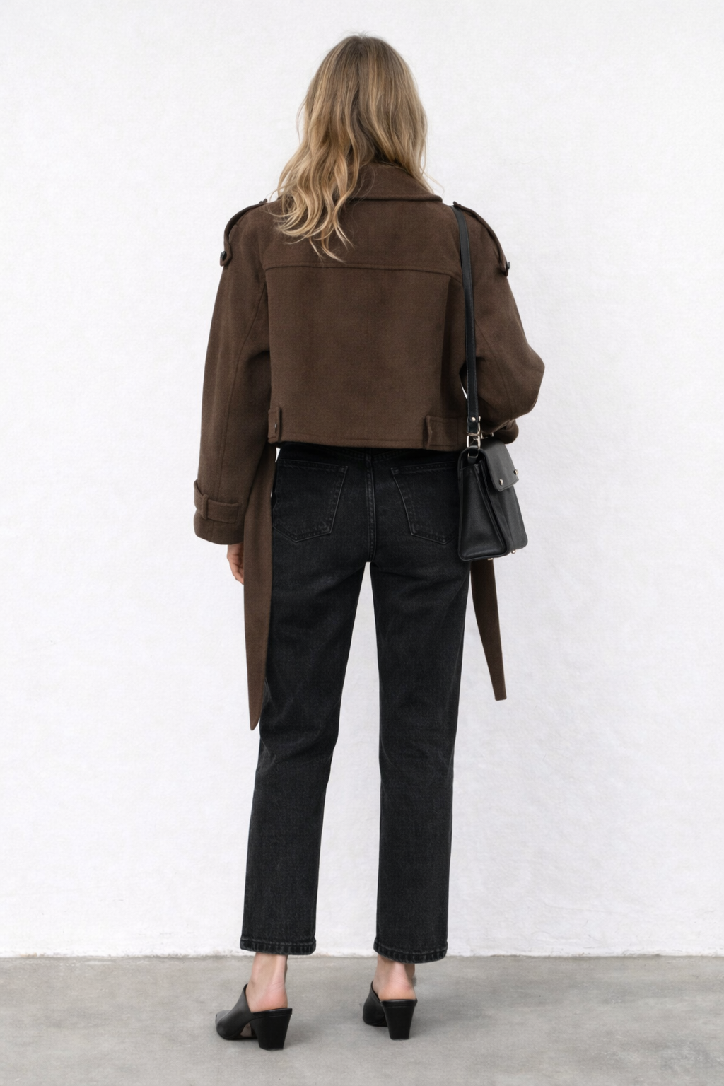 Lawrence | Dark Brown Coat with Belt