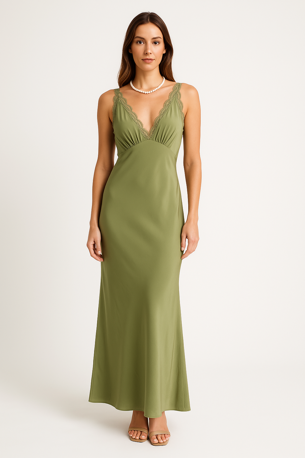 Ammie | Maxi Dress Elegant Lace V-neck