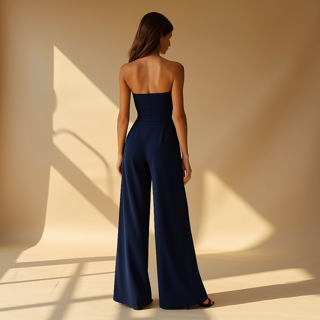 Isela | Effortlessly Radiant Strapless Jumpsuit for Women