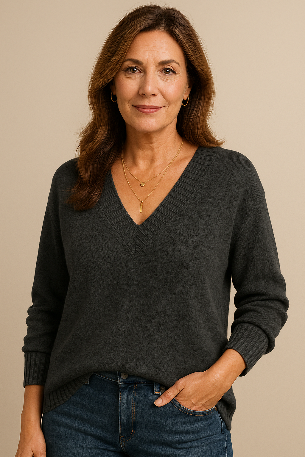 Kyrsten | V-Neck Sweater for Effortlessly Stylish Women