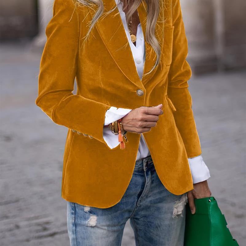 Katharine | Effortless Style Velvet Blazer Women