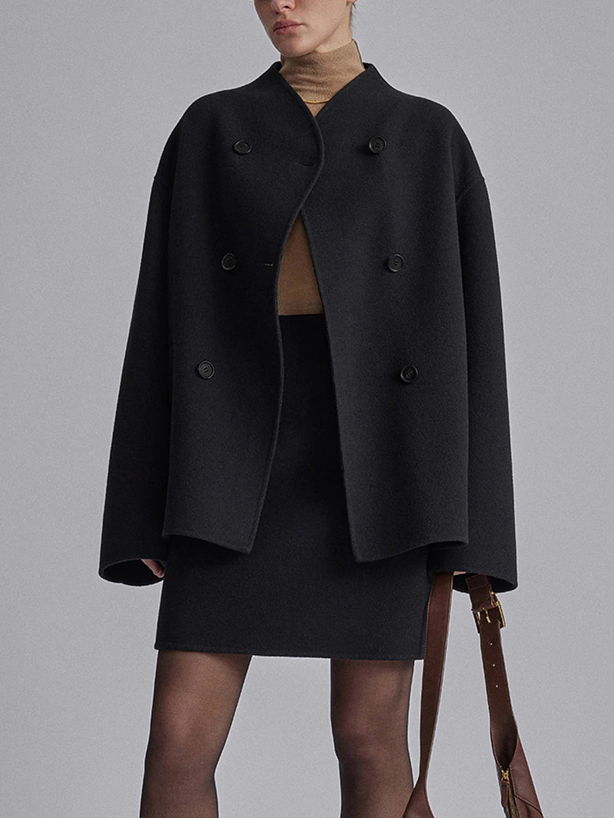 Susanne | Short Women's Coat with Double Button Closure
