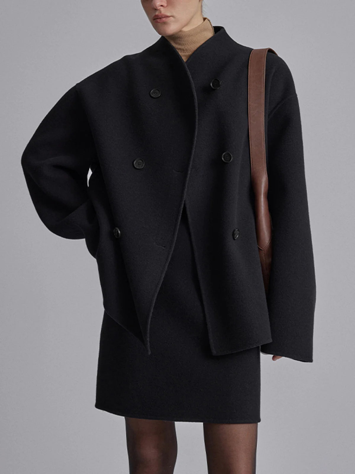 Susanne | Short Women's Coat with Double Button Closure