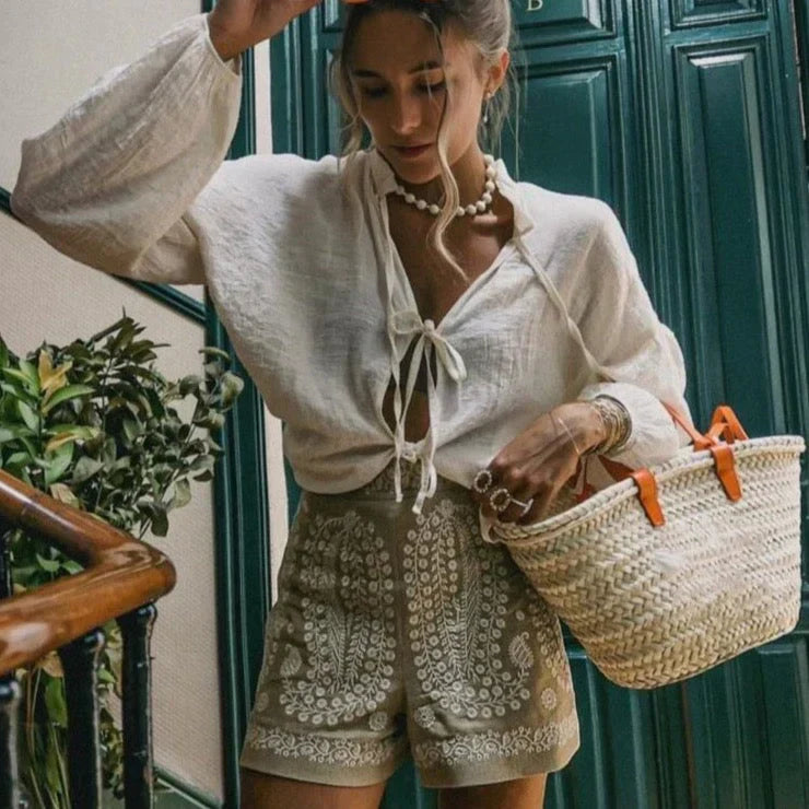Doretta | Shorts High Waist Paisley