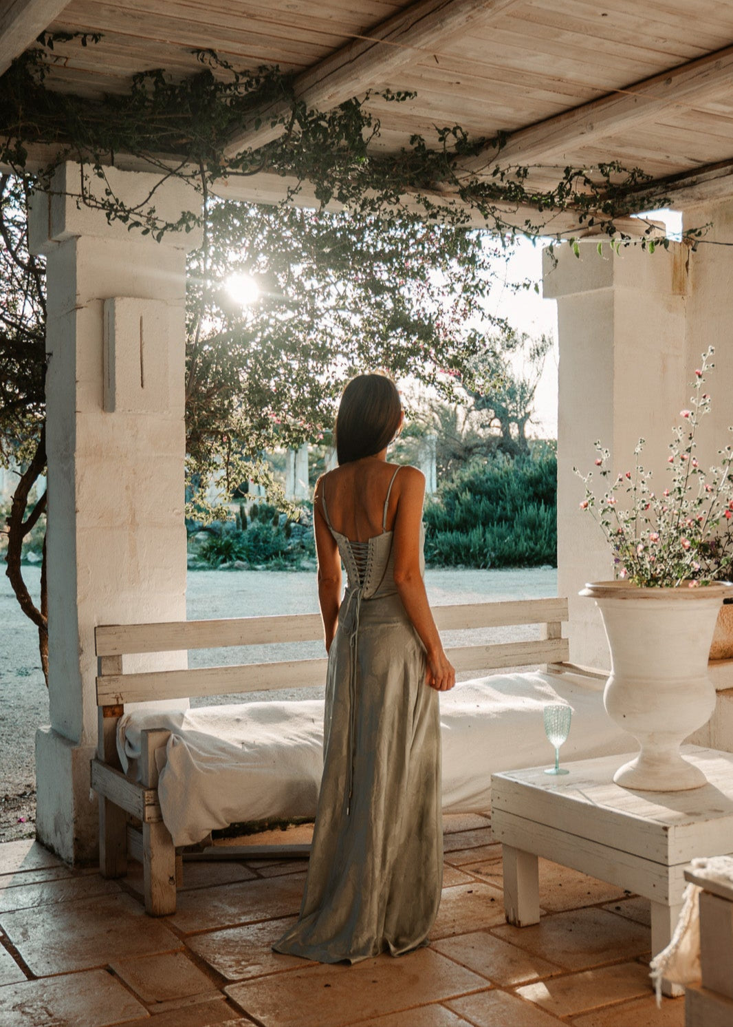 Nayla | Dress Elegant Floral Print Pistachio