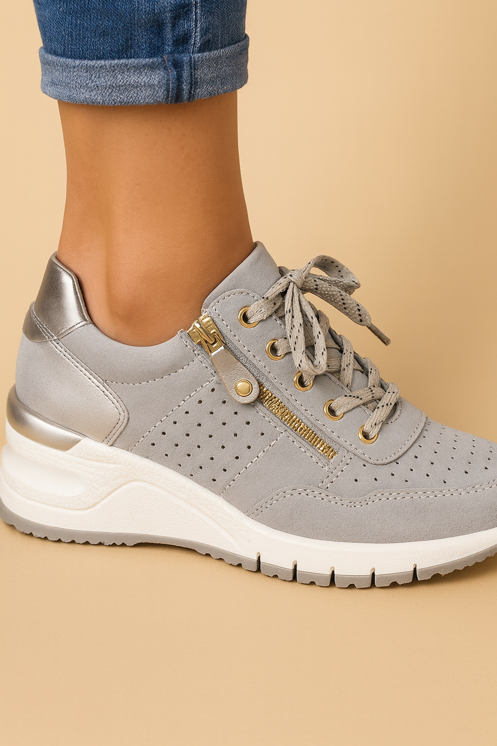 Malena | Comfortable Sneakers with Side Zip