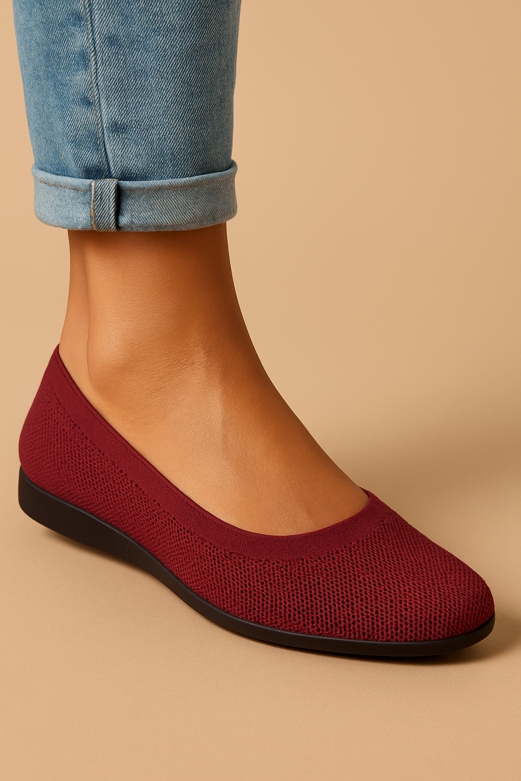 Louann | Breathable Knitted Ballerina Flats