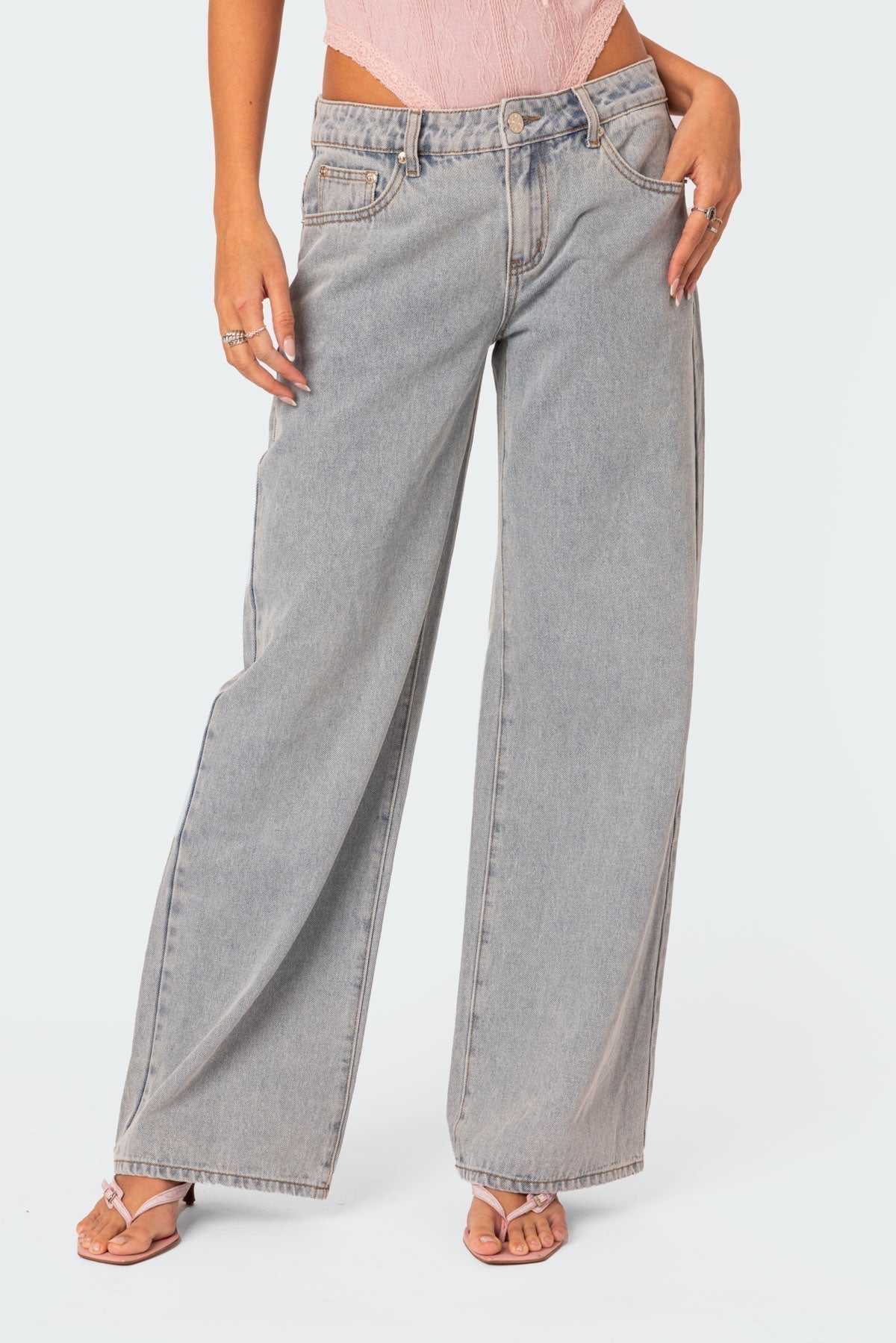 Shalyn | Jeans with Pink Bow Details