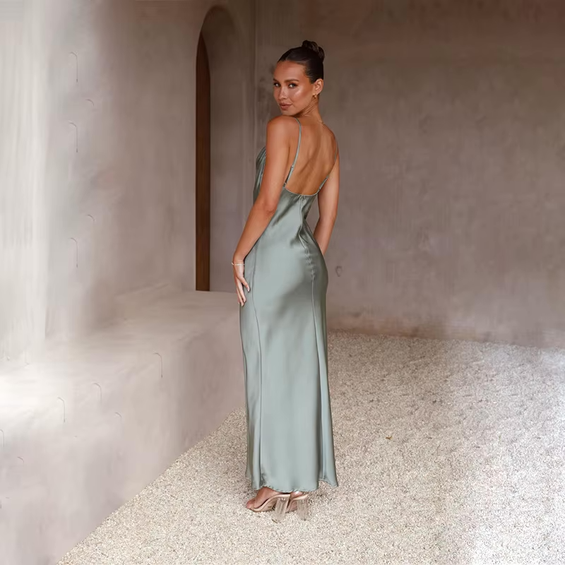 Nola | Elegant Dress with Cowl Neckline