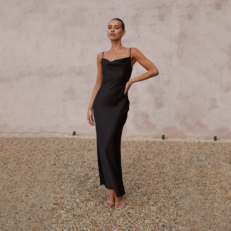 Nola | Elegant Dress with Cowl Neckline