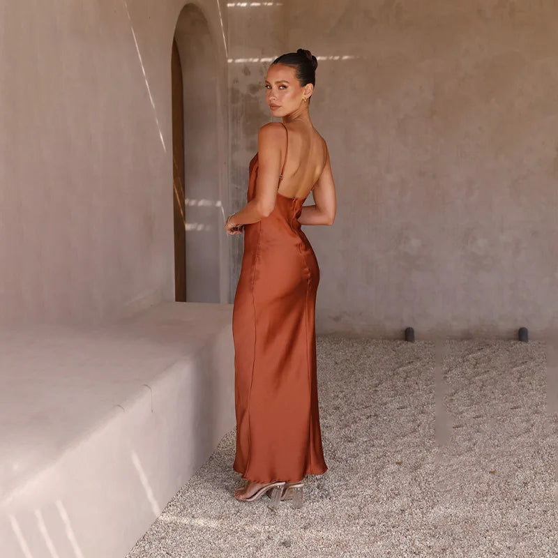 Nola | Elegant Dress with Cowl Neckline