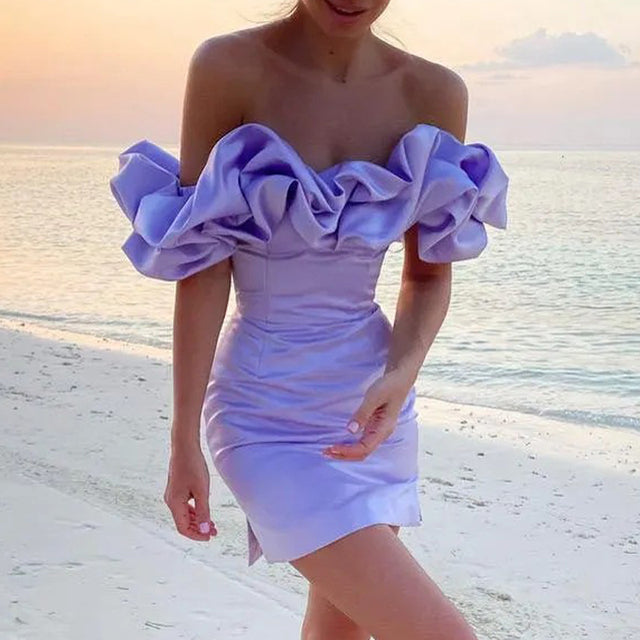 Gerri | Off-the-Shoulder Mini Dress with Ruffles