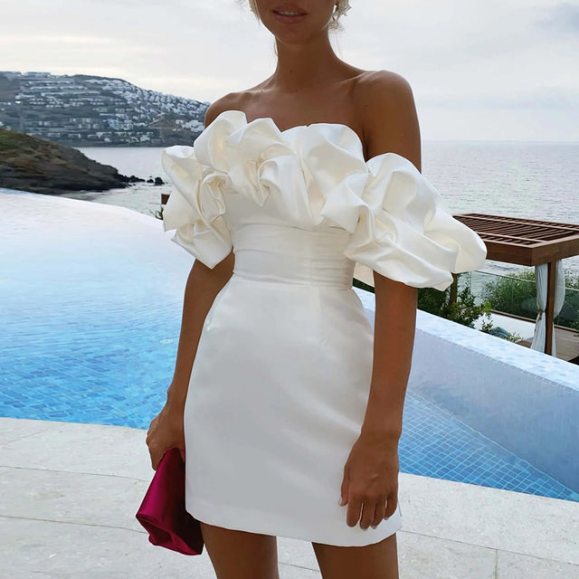 Gerri | Off-the-Shoulder Mini Dress with Ruffles